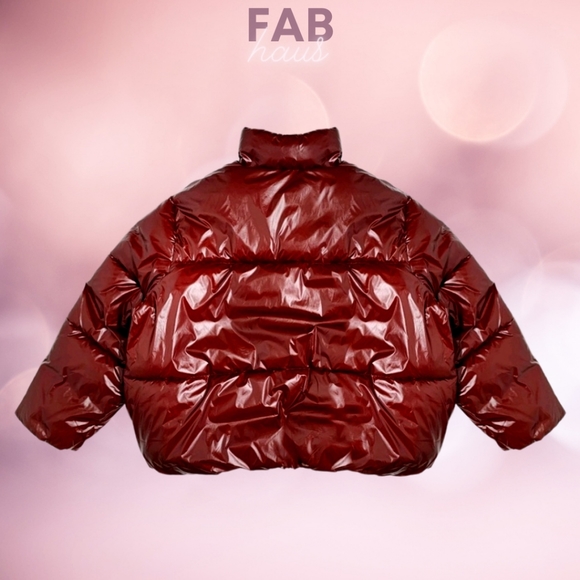 A New Day | Wet Look Puffer Jacket - Picture 3 of 6